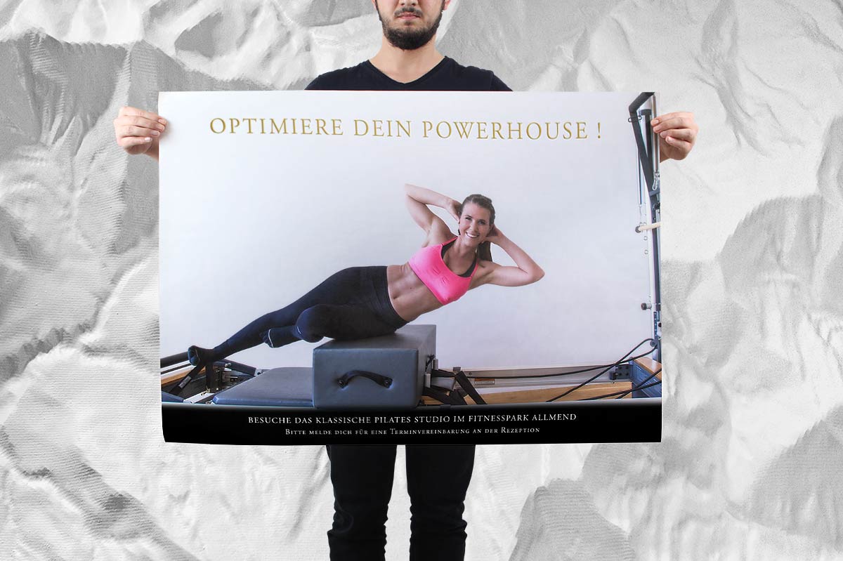 Pilates Studio Allmend Pilates Advertisment Poster